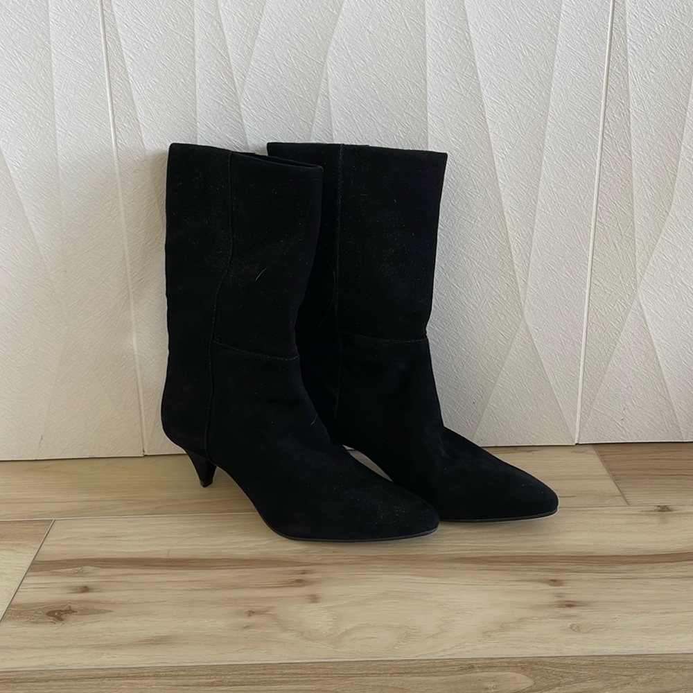 Vince Camuto Back Suede Kitten Heel Boots